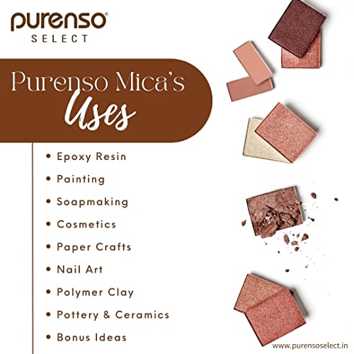 Purenso Select - Copper Rose Mica Powder, 10g I for Soap Making, Candle, Lip Gloss, Nails, Bath Bombs, Art Crafts, Resin - Image 4