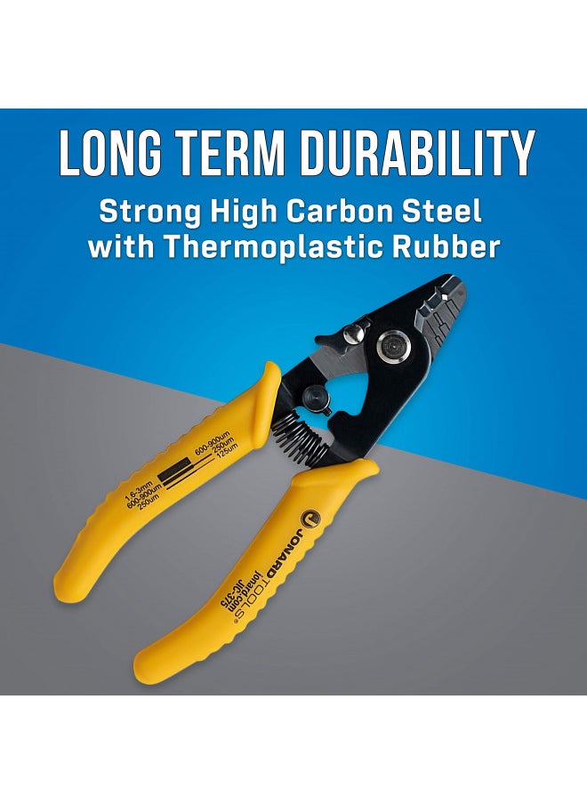 Jonard Tools Jonard Tools JIC-375 Three Hole Fiber Optic Stripper with TPR Handle, 6" Length, ne k  - Image 3