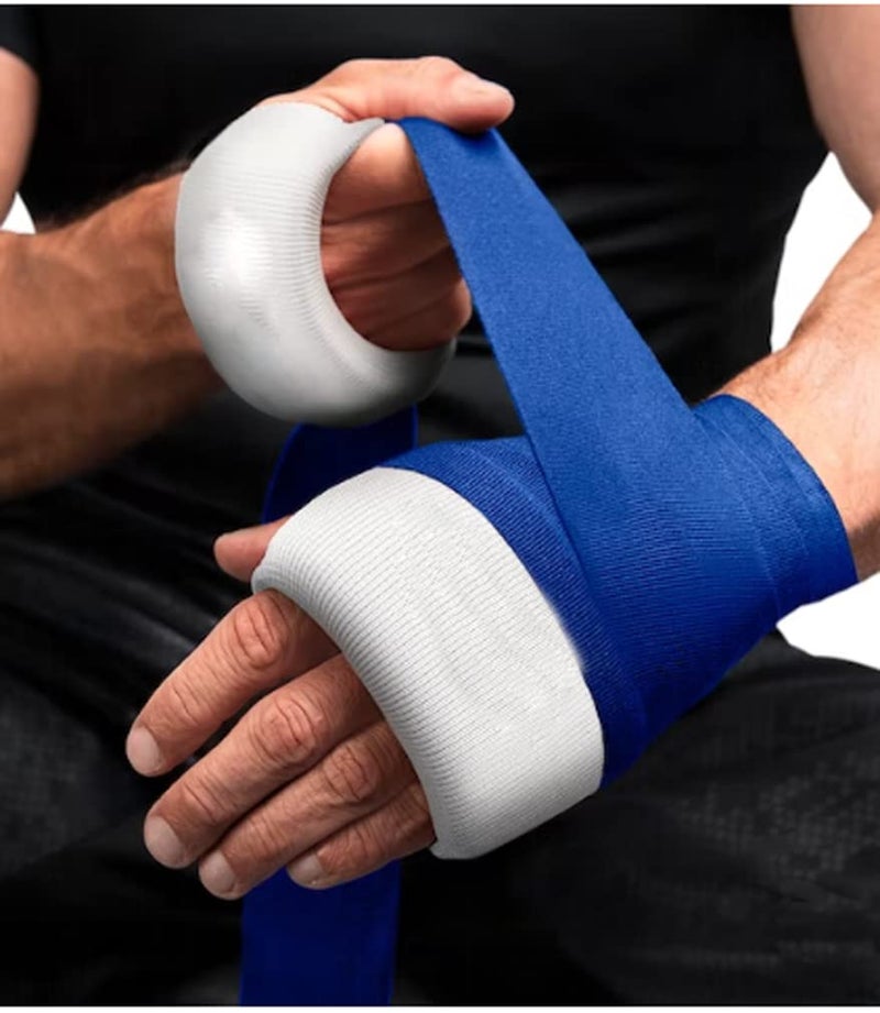 حماية المفاصل تحت لفائف اليد للملاكمة، موياي تاي، كيك بوكسينغ، الرياضات القتالية، MMA، فنون القتال، التدريب | حماية ودعم الأصابع المبطنة | وسادة، حقيبة ملاكمة ومبارزة (L/XL)