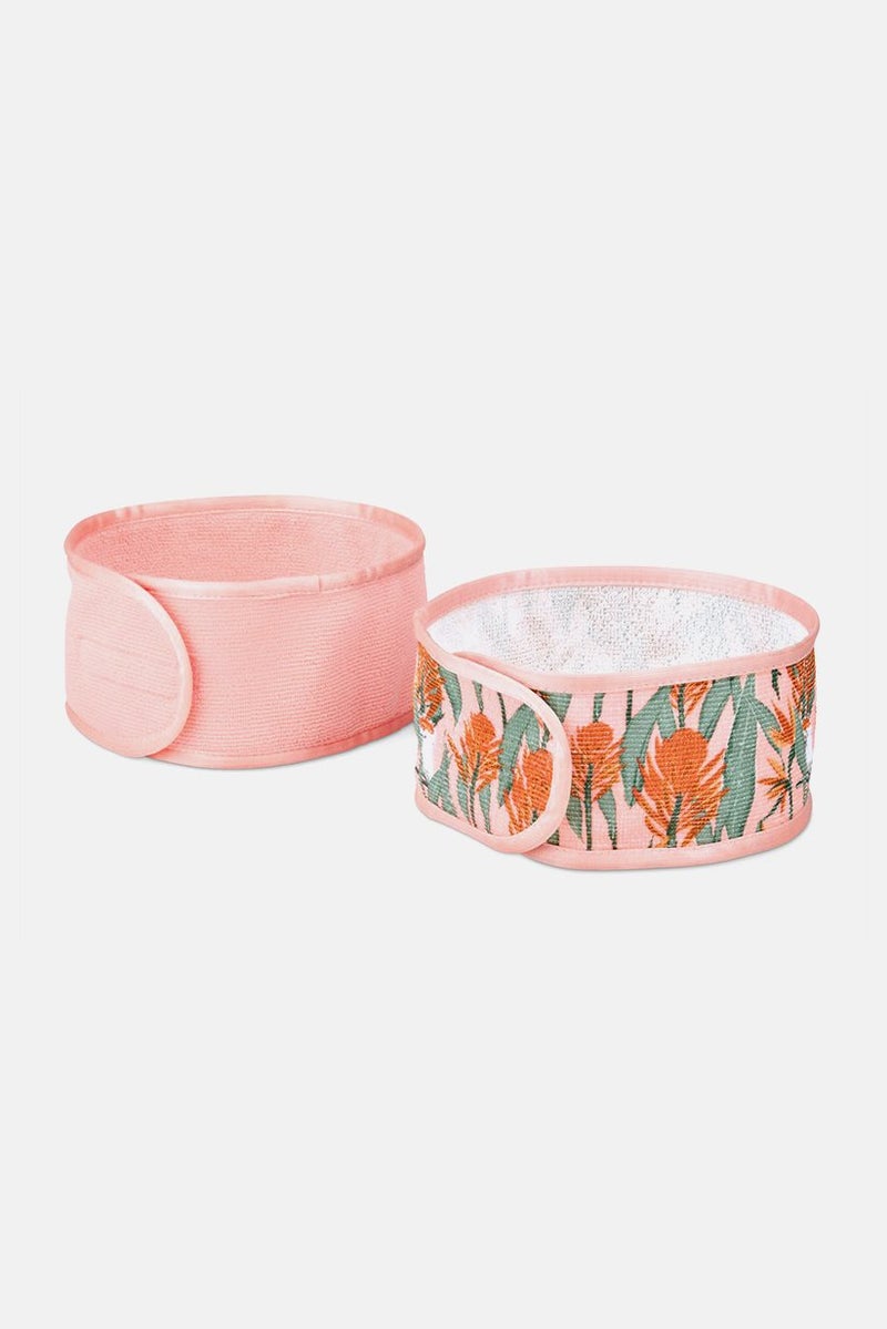 Tchibo 2 Pieces Cosmetic Hair Band, Coral - Image 3