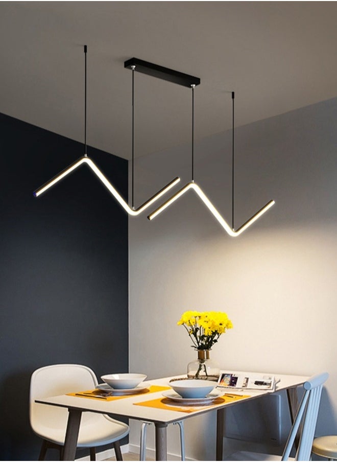 Goeco 18W Wavy Pendant Light, Adjustable Color and Brightness with Remote Control  - Image 1