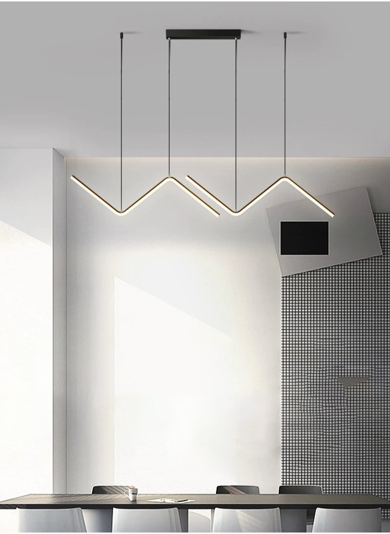Goeco 18W Wavy Pendant Light, Adjustable Color and Brightness with Remote Control  - Image 4