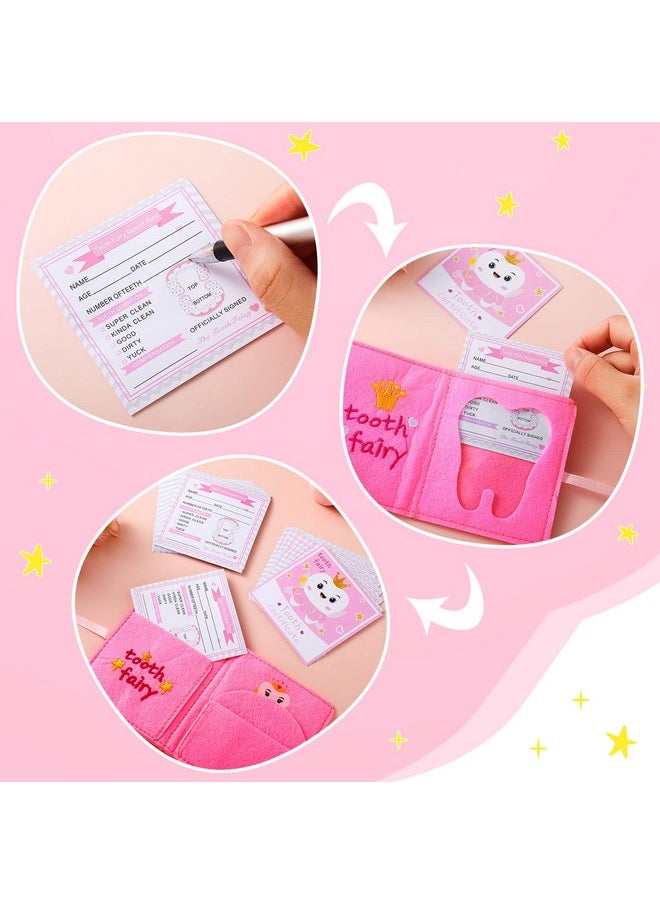 Sotiff - Tooth Pillow Kit Including Lost Teeth Cute Fairy Pillow Felt Tooth Pillow Lost Teeth Pillow Dear Tooth Notepad Felt Keepsake Wallet Pouch To Hold Teeth Note Card Photography For Kids - Image 1