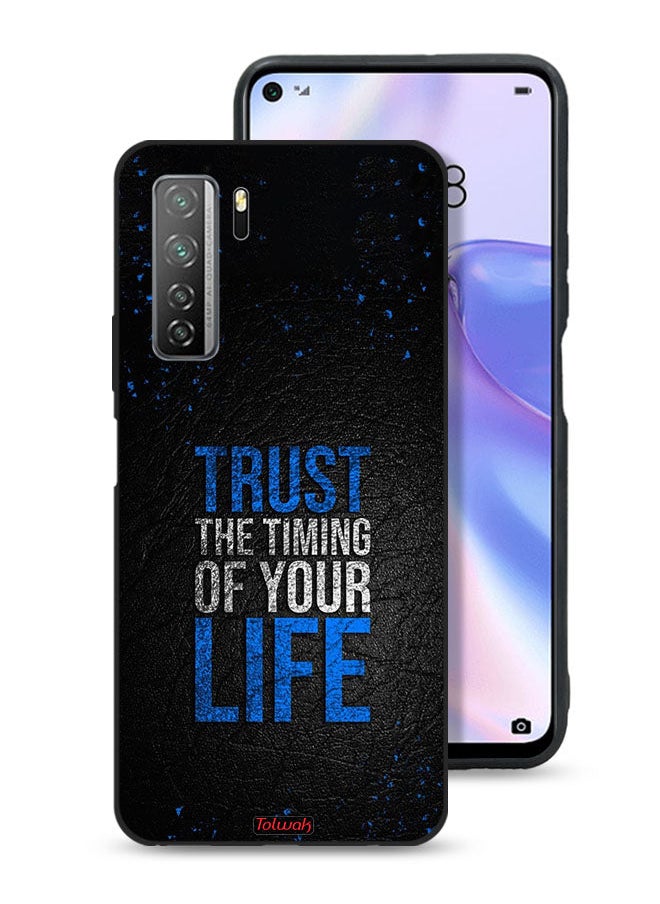 Tolwak Huawei P40 lite 5G Protective Case Cover Trust The Timing Of Your Life  - Image 1