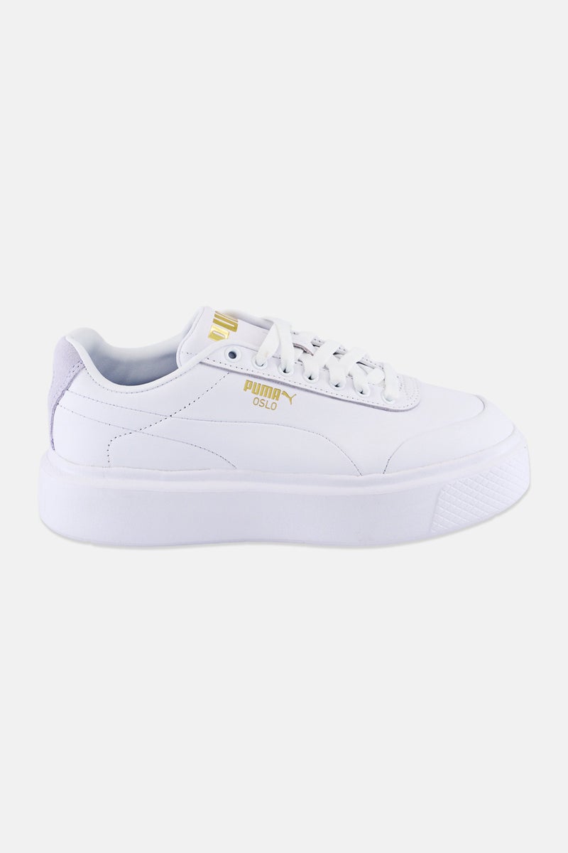 PUMA Women Oslo Maja Clean Wns Lace Up Outdoor Shoes, White - Image 4