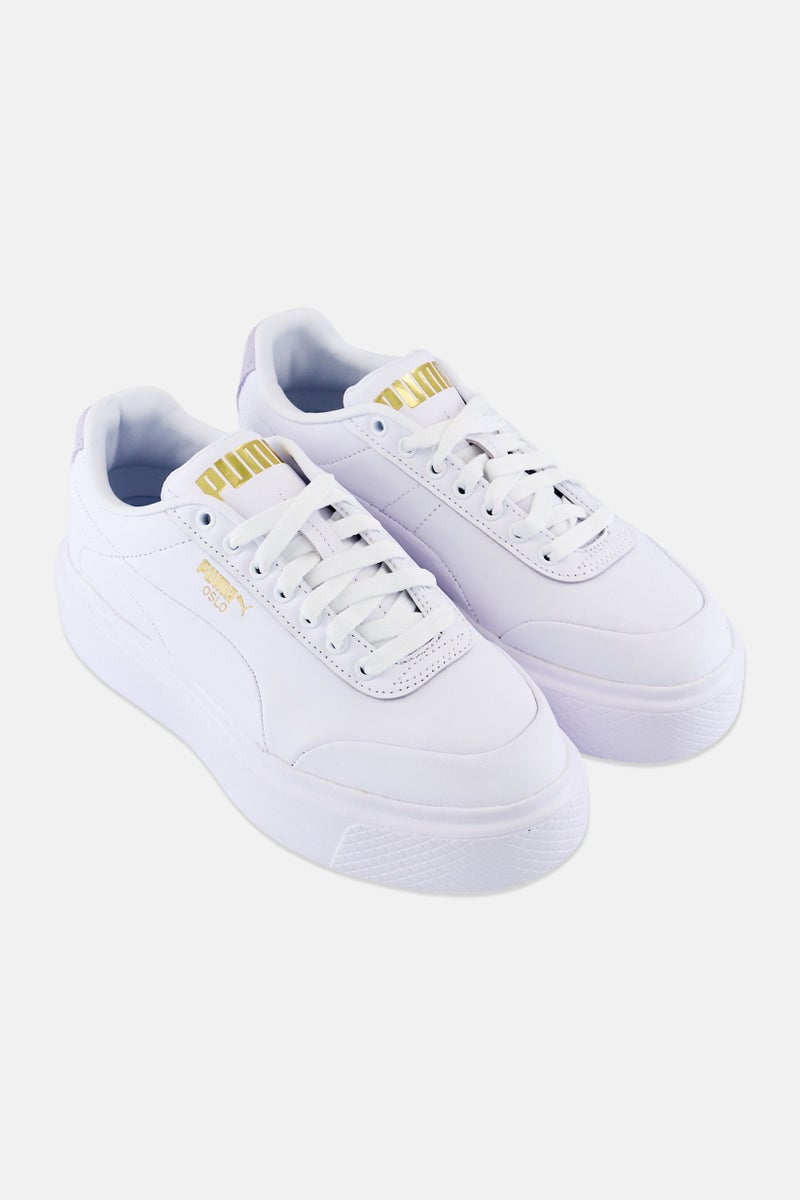 PUMA Women Oslo Maja Clean Wns Lace Up Outdoor Shoes, White - Image 2