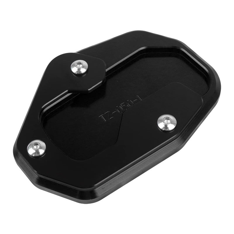 BAIONE Motorcycle Kickstand Pad Enlarger Extension Side Stand Plate Pad Compatible with Harley PAN AMERICA 1250 1250S RA1250 S 2021 2022 2023 2024 2025(black) - Image 2