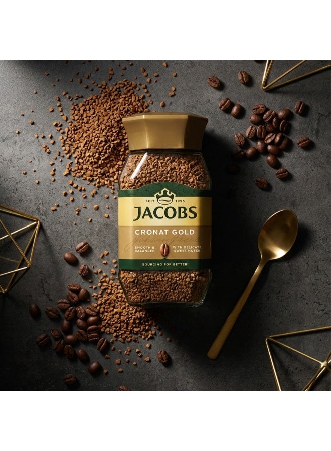 جاكوبس قهوة كرونات جولد سريعة التحضير، عبوة 200 غرام - Image 3