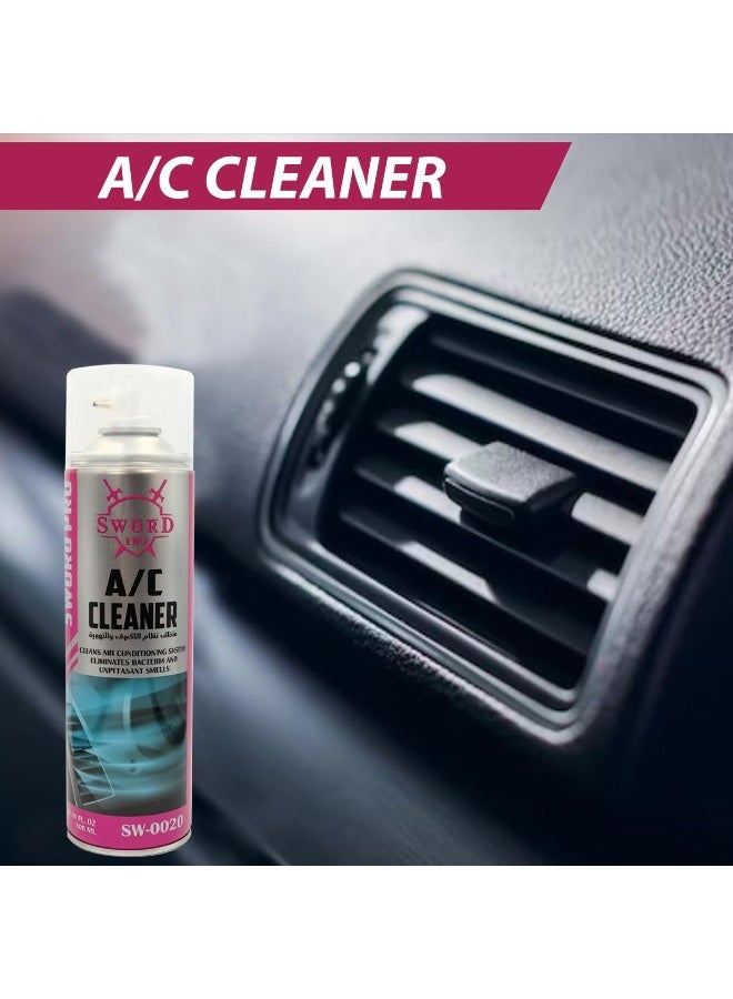 Sword Pro A/C Cleaner for Vehicles – 500ml Air Conditioning System Cleaner, Eliminates Bacteria, Odors, and Unpleasant Smells, Easy Application for Cars, SUVs, and More - Image 5