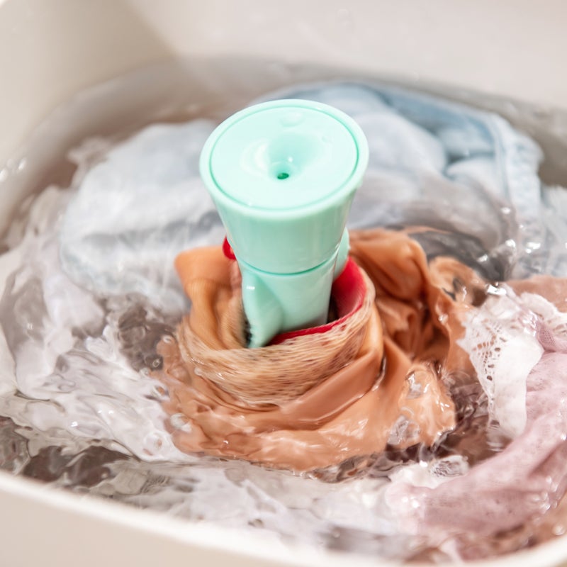 Mini Washing Machine Rotating Ultrasonics Washer Portable Personals Washing Machine Convenient Home Business Travel Washer - Image 4