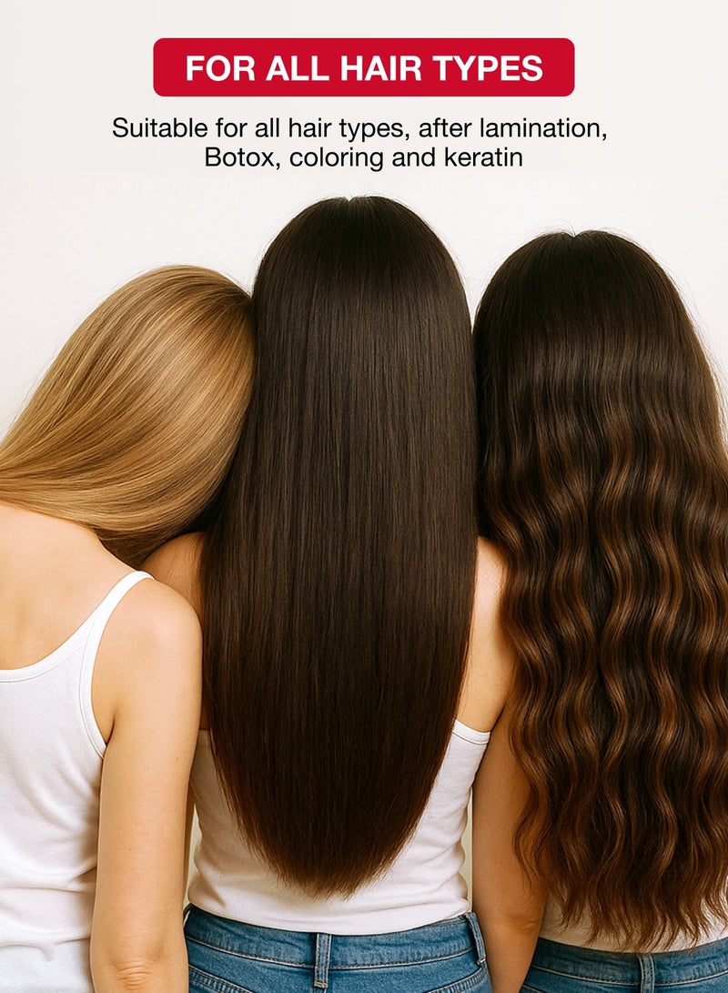 تاش شامبو فلاريو فوليوم. يعيد كثافة الشعر ويمنح حجماً من الجذور، يزيد من سماكة الشعر ويصلح التالف منه، ويعزز اللمعان الطبيعي. شامبو طبيعي (300 مل) - Image 5