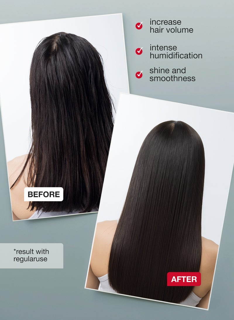 تاش شامبو فلاريو فوليوم. يعيد كثافة الشعر ويمنح حجماً من الجذور، يزيد من سماكة الشعر ويصلح التالف منه، ويعزز اللمعان الطبيعي. شامبو طبيعي (300 مل) - Image 4