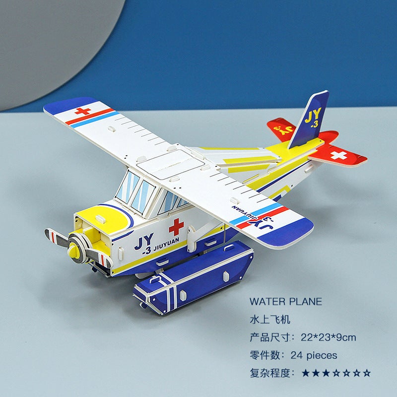 Children'S 3D Three-Dimensional Puzzle Boys And Girls Educational Toys Paper House Model Handmade Diy Stall Spot - Image 1