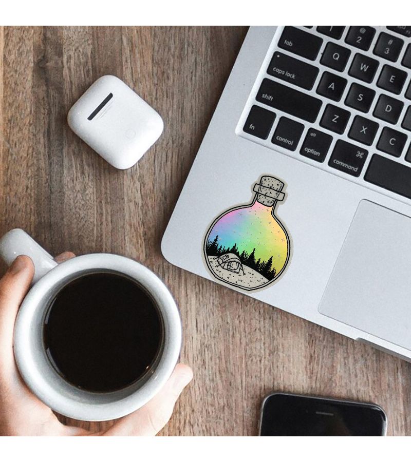 Holographic Galaxy Vinyl Stickers 1pc For Laptop Water Bottle Phone Glossy - Image 4