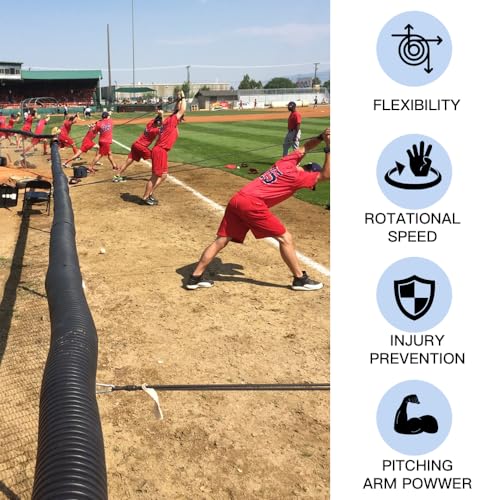 Davllin Baseball Softball Resistance Training Bands,Baseball Training Equipment,Baseball Pitching Trainer and Arm Trainer,Softball Training Aid for Pitching Arm Strength Throwing Warm up Stretching - Image 3