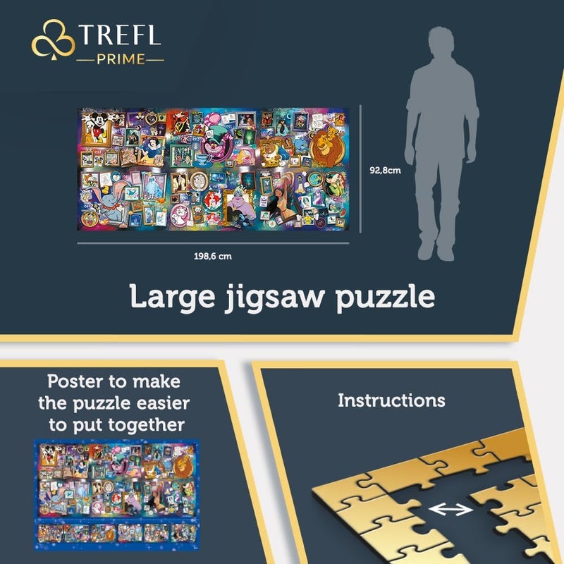 Trefl Disney 9000 Piece Jigsaw Puzzle The Greatest Disney Collection Prime 78"x37" - Image 4