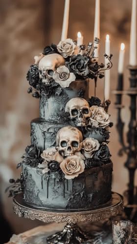 Anyana 3D Skull silicone mould cake Fondant gum paste mold for Sugar paste Halloween party cupcake decorating topper decoration sugarcraft icing biscuit decor - Image 2