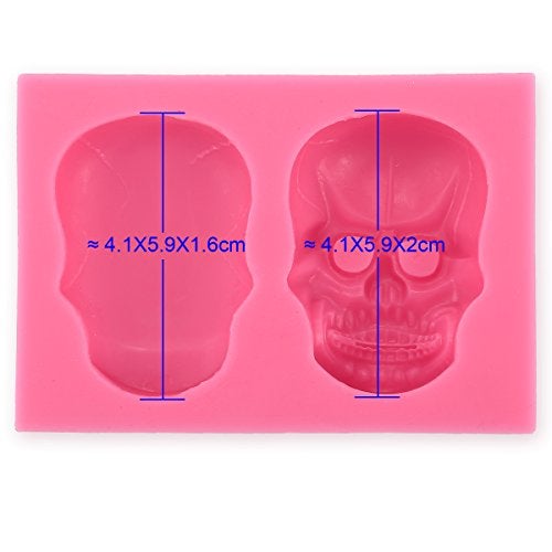 Anyana 3D Skull silicone mould cake Fondant gum paste mold for Sugar paste Halloween party cupcake decorating topper decoration sugarcraft icing biscuit decor - Image 5