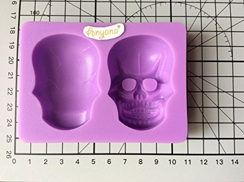 Anyana 3D Skull silicone mould cake Fondant gum paste mold for Sugar paste Halloween party cupcake decorating topper decoration sugarcraft icing biscuit decor - Image 4