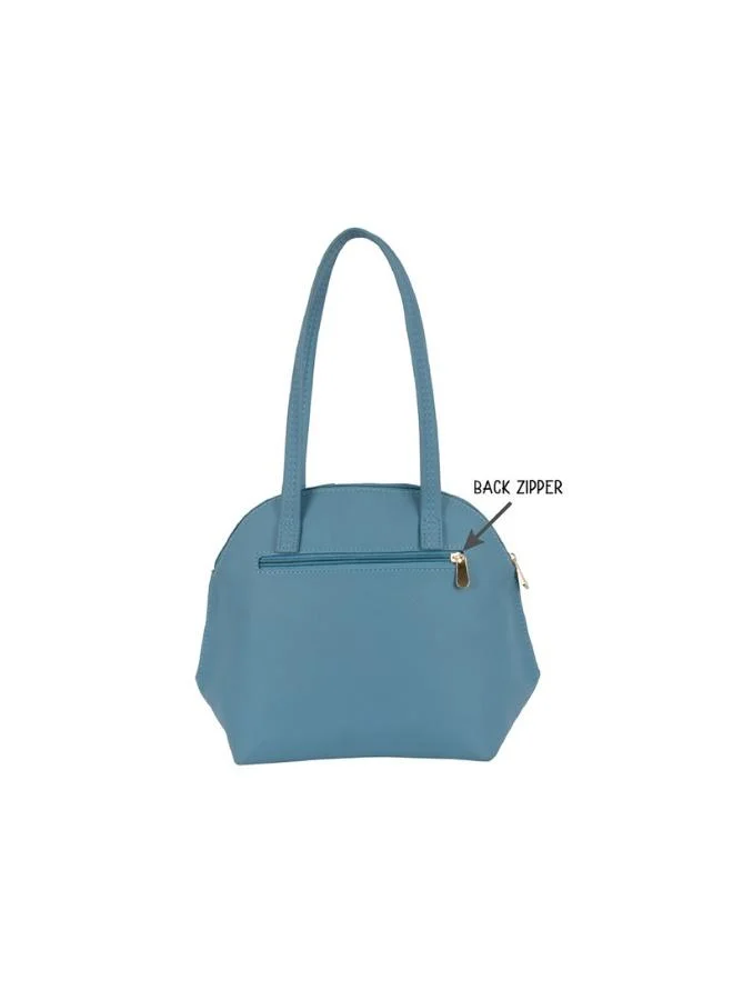 Baggit Blue Women Blue Bowling Handbag Medium Size | Ladies Stylish Casual Purse Bag for Women | Best Price UAE