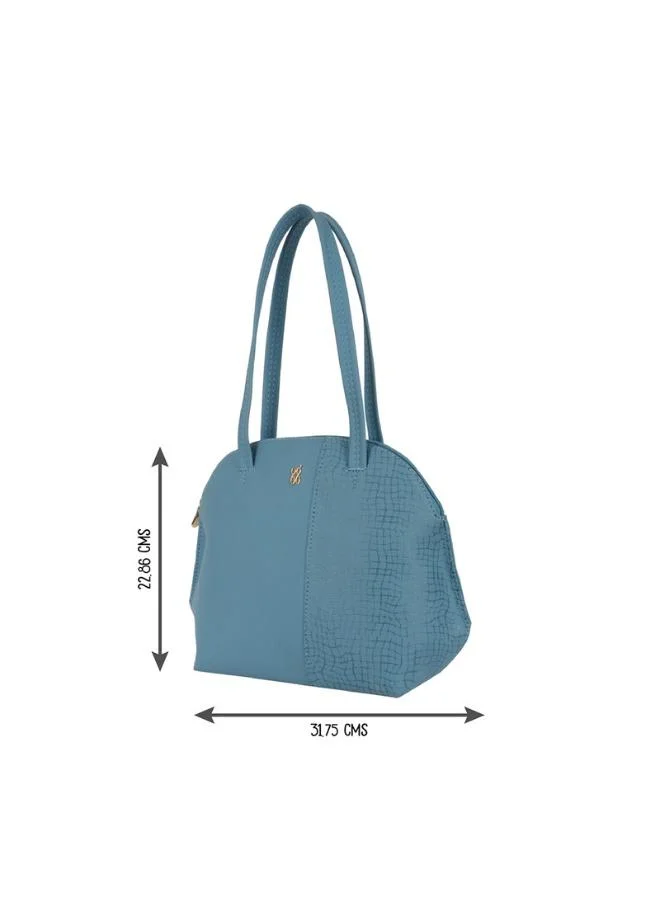 Baggit Blue Women Blue Bowling Handbag Medium Size | Ladies Stylish Casual Purse Bag for Women | Best Price UAE