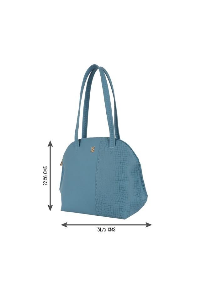 Baggit Women Blue Bowling Handbag Medium Size | Ladies Stylish Casual Purse Bag - Image 3