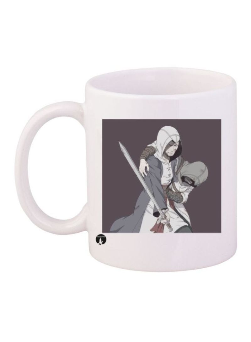 RKN Assassin's Creed Printed Coffee Mug White/Grey/Brown Standard Size