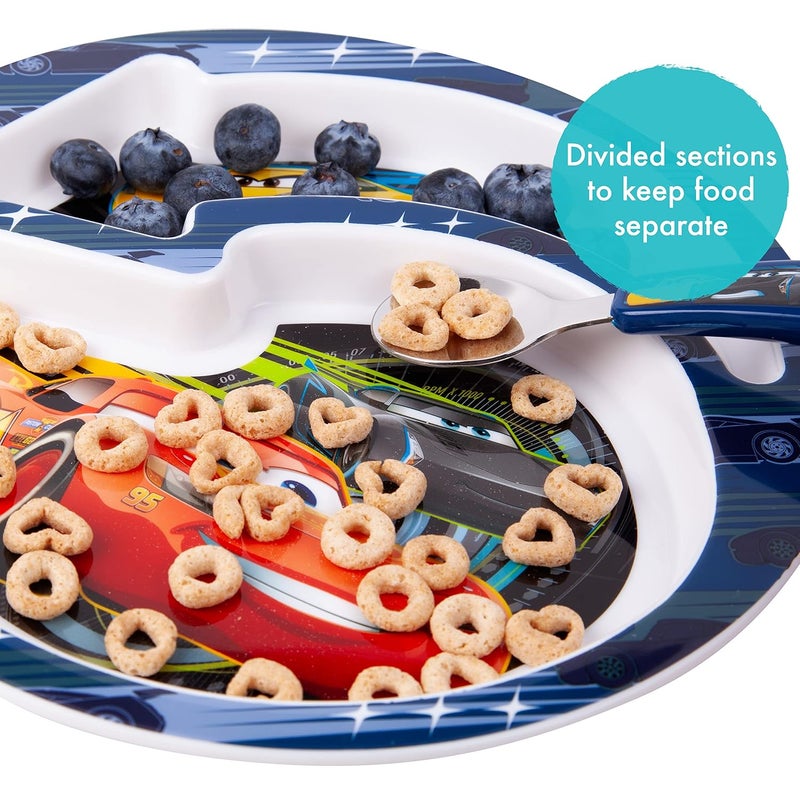 the FIRST years Disney/Pixar Cars Dinnerware Set - Toddler Plates and Toddler Utensils - 4 Count - Image 3