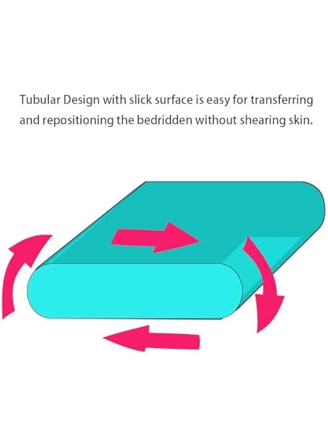 Arabest Swantú Tubular Slide Sheet for Patient Transfer Sliding Draw Sheets for Limited Mobility Slide Cloth Transferring and Repositioning Aid Assist Moving Elderly for Car and Bed 47 * 28 Inches  - Image 2
