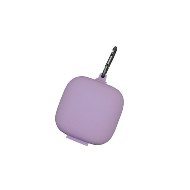 2pcs Headphone Box Metal Buckle Headset Storage Case and Silicone Headset (Grey ) - Image 5
