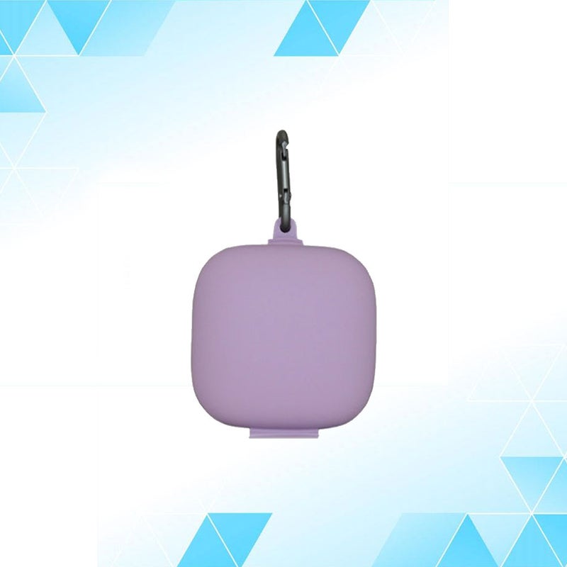 2pcs Headphone Box Metal Buckle Headset Storage Case and Silicone Headset (Grey ) - Image 4