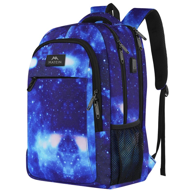MATEIN School Backpack for Boys Girls, Anti Theft College School Laptop Bookbag for Students with USB Charging Port, Water Resistant Slim Travel Laptop Backpack Fits 15.6 In Computer Gifts for Men - Image 1