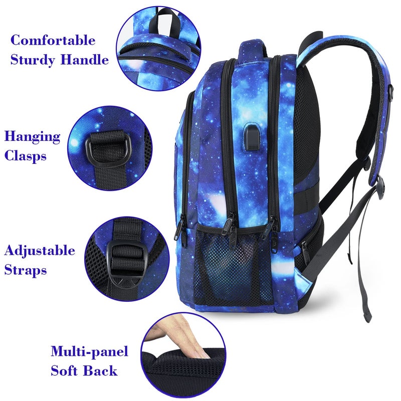 MATEIN School Backpack for Boys Girls, Anti Theft College School Laptop Bookbag for Students with USB Charging Port, Water Resistant Slim Travel Laptop Backpack Fits 15.6 In Computer Gifts for Men - Image 5