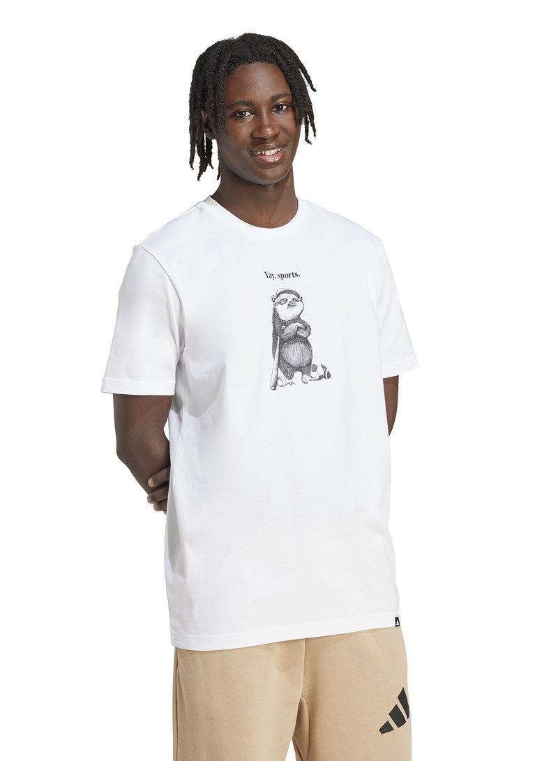 adidas تيشيرت برسومات شخصيات رياضية - Image 3