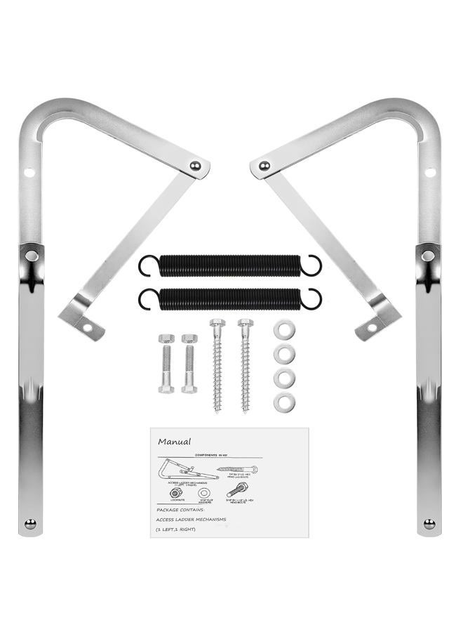 Lynzro 55-1 Attic Ladder Spreader Hinge Arms with Springs,Compatible with Werner - Image 1