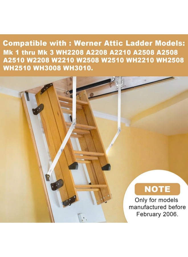 Lynzro 55-1 Attic Ladder Spreader Hinge Arms with Springs,Compatible with Werner - Image 2