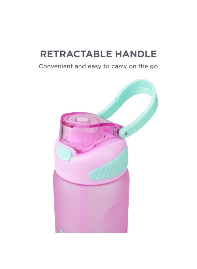 HYDROBREW Sip Switch Tritan Water Bottle 1000ml Leakproof, BPA Free, Straw & Spout Lid- Orchid Mist - Image 4
