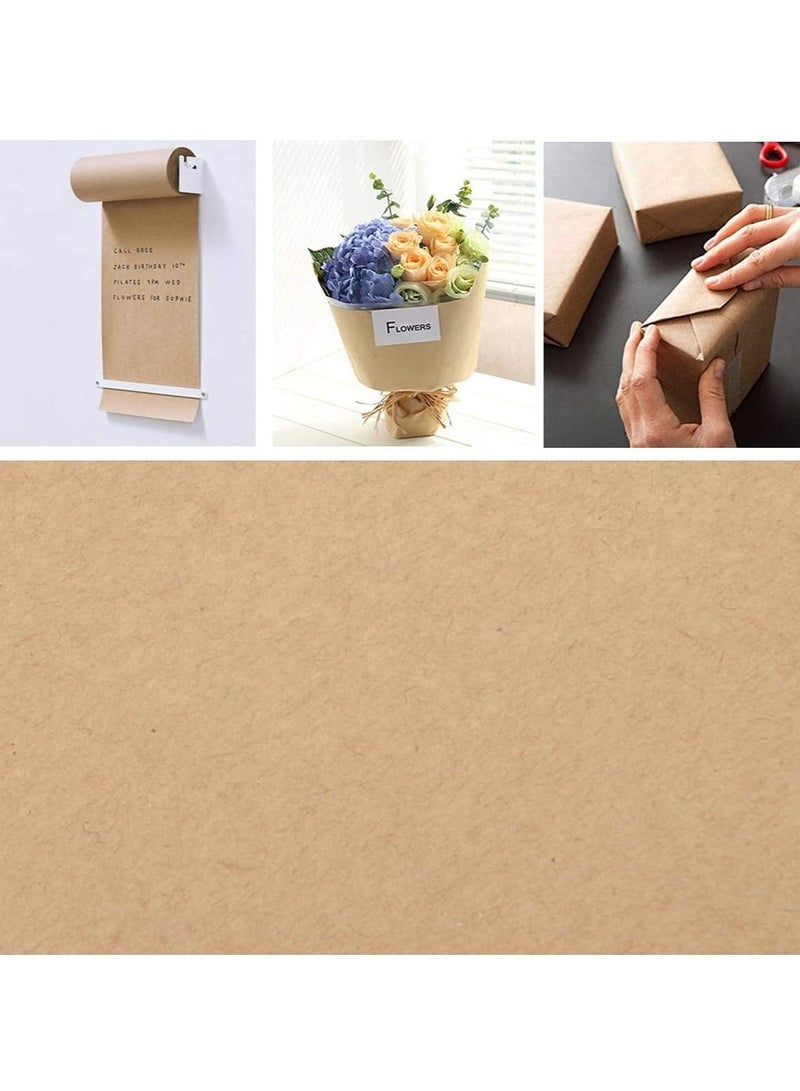 SYOSI لفة ورق كرافت، لفة تعبئة ورق بني مقاس 12 بوصة مثالية للحرف اليدوية والفنون وتغليف الهدايا الصغيرة والتعبئة والبريد والشحن والطرود - Image 2