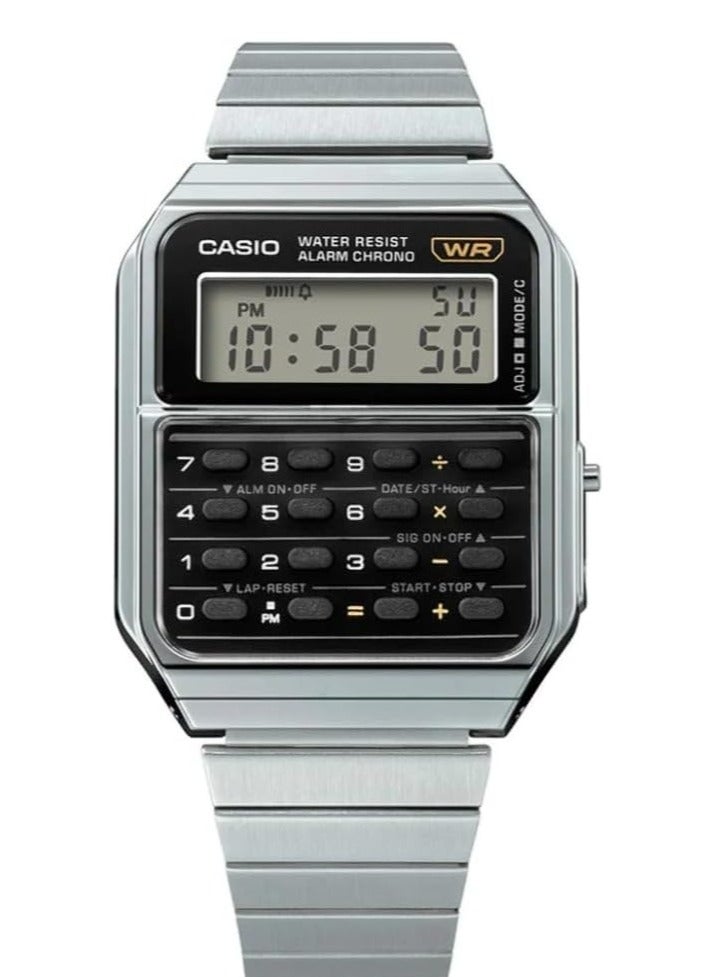 Casio Vintage Unisex Silver Watch CA-500WE-1AEF - Image 2