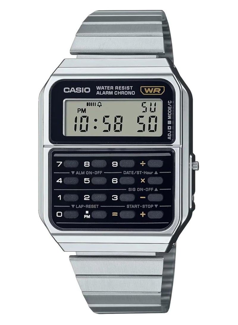 Casio Vintage Unisex Silver Watch CA-500WE-1AEF - Image 1