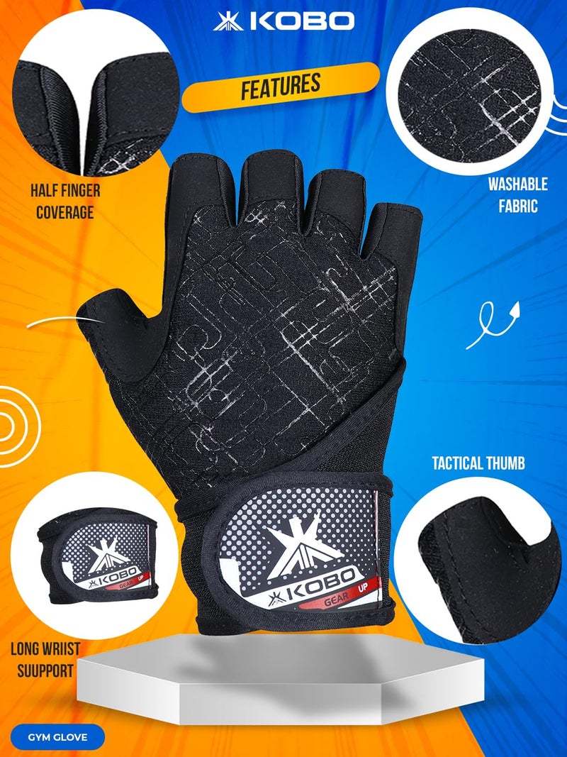 Kobo WTG-55 Gym Gloves with Wrist Support - Image 4