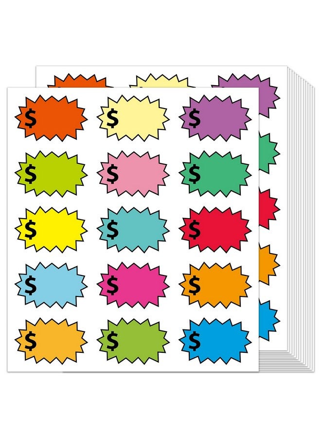 360 قطعة من ملصقات أسعار بيع الفناء، ملصقات بيع المرآب متعددة الاستخدامات مع مساحة لكتابة الأسعار، ملصقات بيع التخفيضات القابلة للإزالة، لأسواق السلع المستعملة ومبيعات الفناء بالتجزئة ومبيعات العقارات - Image 1