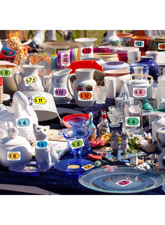 360 قطعة من ملصقات أسعار بيع الفناء، ملصقات بيع المرآب متعددة الاستخدامات مع مساحة لكتابة الأسعار، ملصقات بيع التخفيضات القابلة للإزالة، لأسواق السلع المستعملة ومبيعات الفناء بالتجزئة ومبيعات العقارات - Image 3