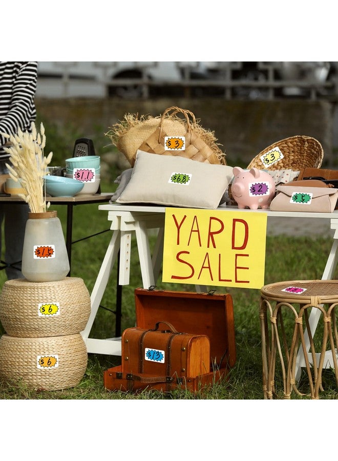 360 قطعة من ملصقات أسعار بيع الفناء، ملصقات بيع المرآب متعددة الاستخدامات مع مساحة لكتابة الأسعار، ملصقات بيع التخفيضات القابلة للإزالة، لأسواق السلع المستعملة ومبيعات الفناء بالتجزئة ومبيعات العقارات - Image 5