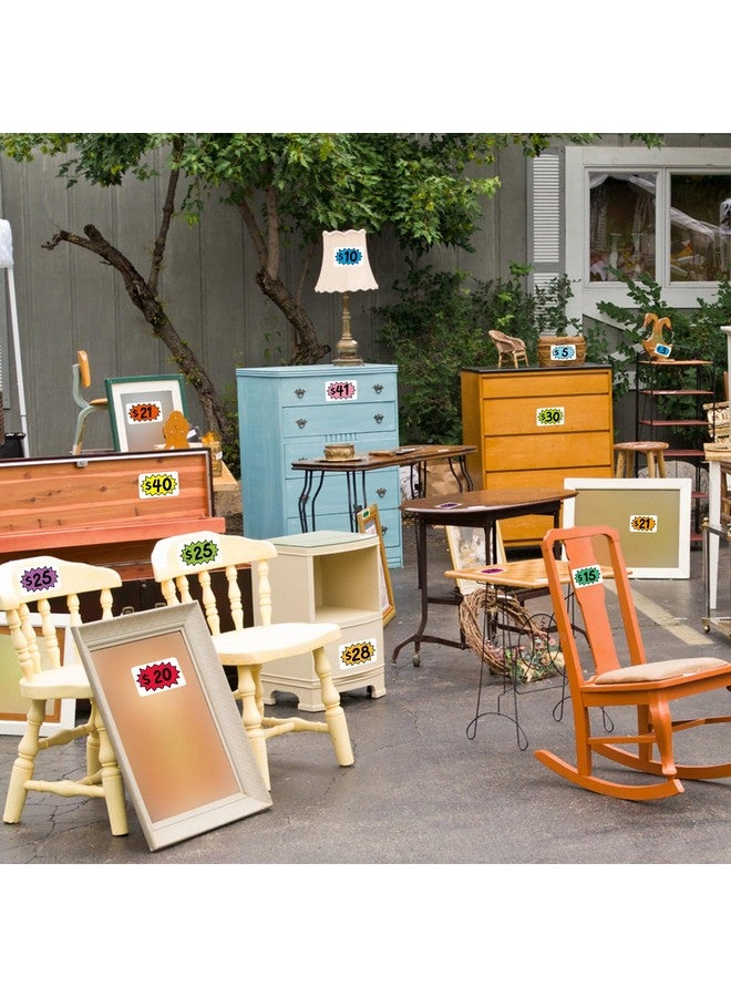 360 قطعة من ملصقات أسعار بيع الفناء، ملصقات بيع المرآب متعددة الاستخدامات مع مساحة لكتابة الأسعار، ملصقات بيع التخفيضات القابلة للإزالة، لأسواق السلع المستعملة ومبيعات الفناء بالتجزئة ومبيعات العقارات - Image 2