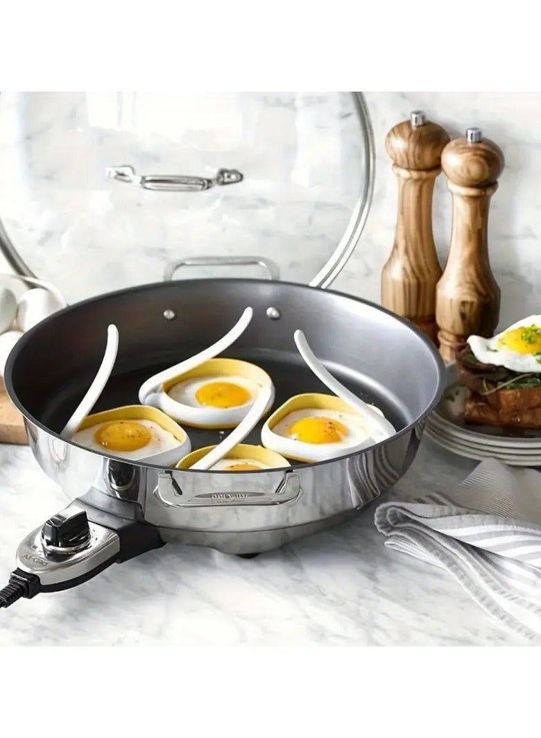 2pcs Nylon Egg Rings Non-Stick Egg Mold Round Molds for Fried Eggs Pancakes Breakfast Kitchen Tool - Image 5
