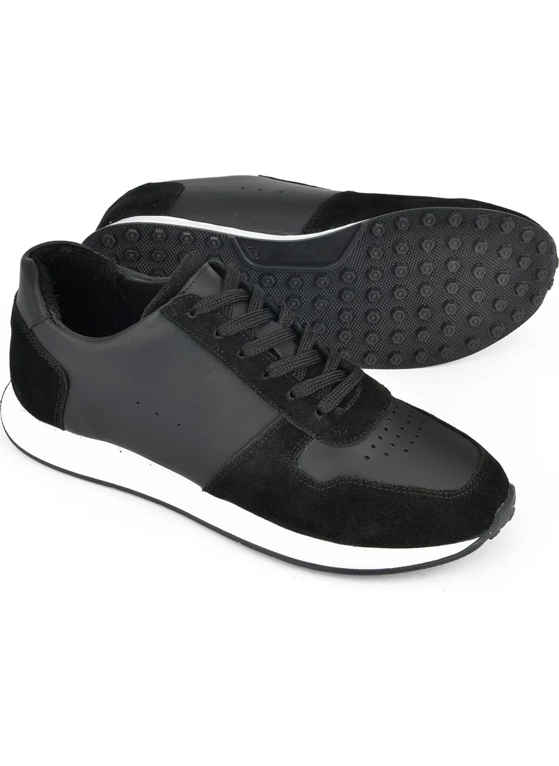 Ziya , Men's Genuine Leather Sneaker 143423Z93 Black