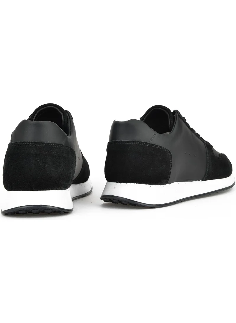 Ziya , Men's Genuine Leather Sneaker 143423Z93 Black