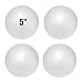AHKUNMT Styrofoam Balls 5 Inch4PC Large White Foam Balls for Crafts DIY for Home and SchoolSmooth Solid Round for Arts and Craft Project - Image 2