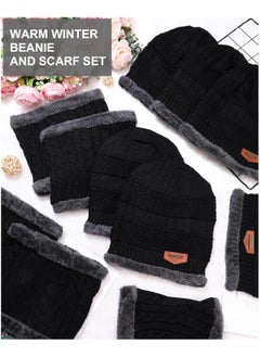 SARAOONT 8 Piece Winter Thick Hat Benie scarf set  - Image 3